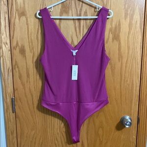AFRM Magenta Bodysuit with Classic Design